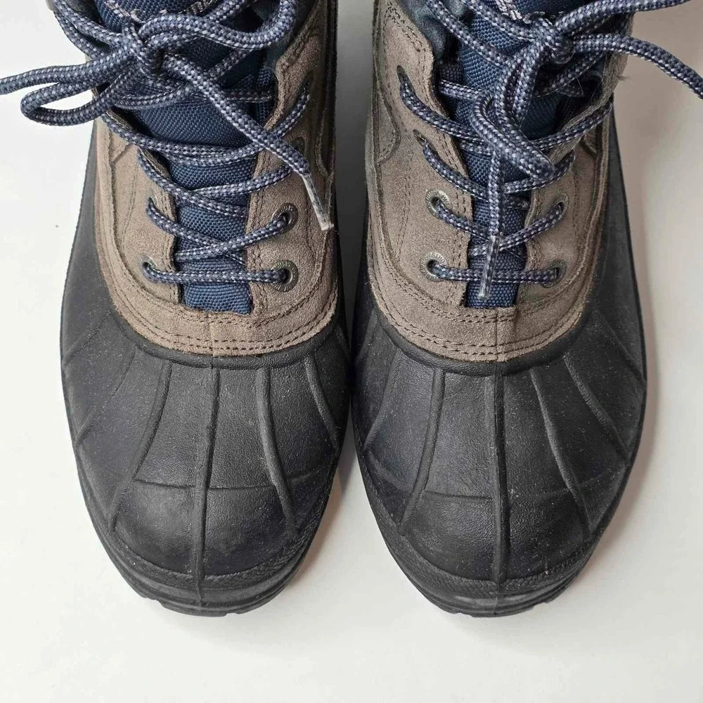 Columbia Snow King Men's Boots Size 10 Gray Black Suede Rubber Hiking Hi Shoes‎